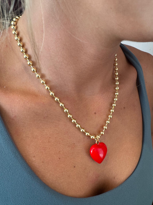 Collar militar corazon