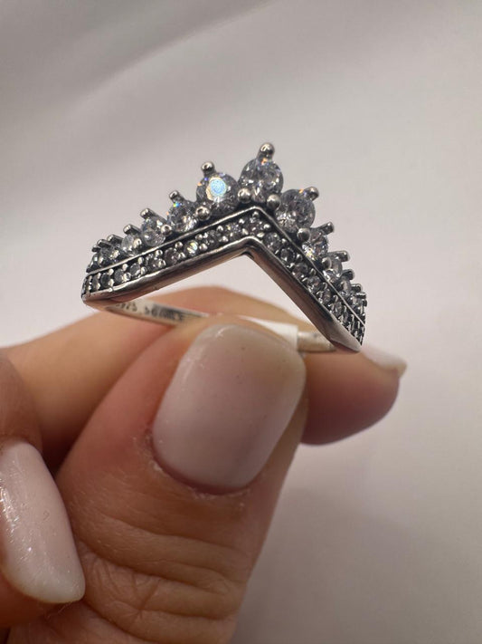Anillo plata 925 Tiara circones