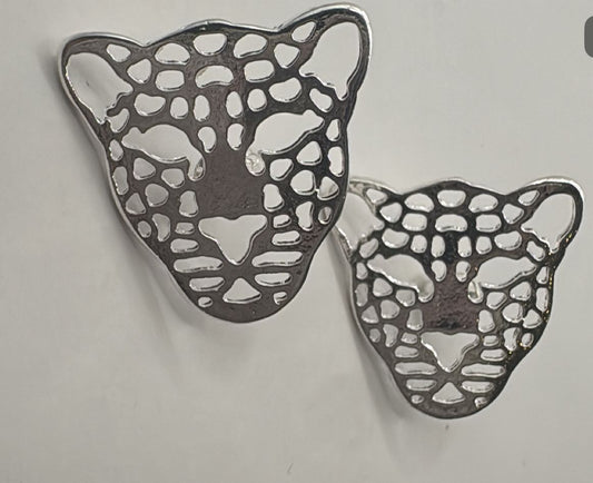 Aros tigre 24 mm enchape oro o plata